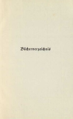 Bücherverzeichnis