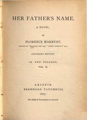 Her father's name : a novel, 2