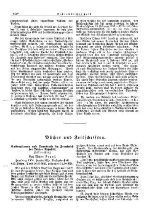 Bücher und Zeitschriften : [Nichtamtlicher Teil]