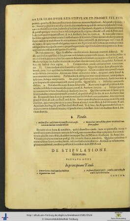 Titulus XVIII. De Stipulatione servorum.