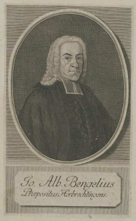 Bildnis des Jo. Alb. Bengelius