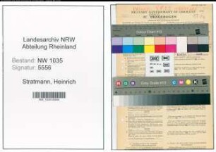 Entnazifizierung Heinrich Stratmann , geb. 20.11.1887 (Lohnbuchhalter)