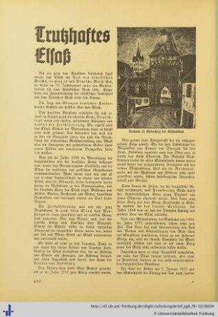 Trutzhaftes Elsaß.