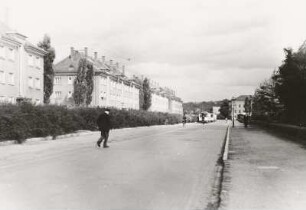 Dresden-Seidnitz. Rennplatzstraße. Blick nach Nordnordost zur Bodenbacher Straße