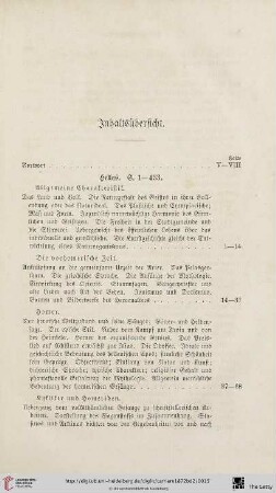 Inhaltsübersicht