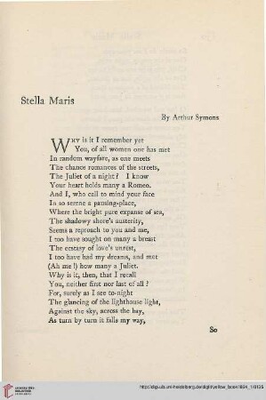 1: Stella maris