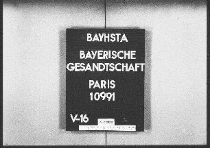 Reil, Moritz, Lehramtspraktikant in München, Entleihung einer griechischen Handschrift aus der Nationalbibliothek in Paris