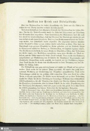 Aufbau der Petri- und der Nikolaikirche