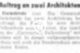 Auftrag an zwei Architekten