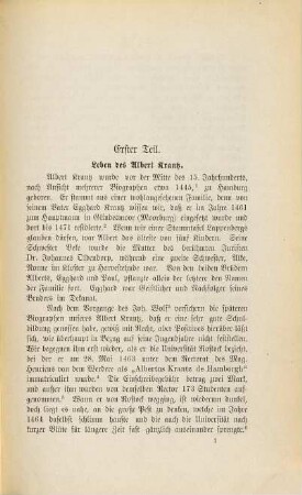 Zur Geschichtschreibung des Alb. Krantz