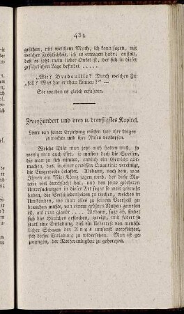 Zweyhundert und drey u. dreyßigstes Kapitel. - Zweyhundert und funfzigstes Kapitel.