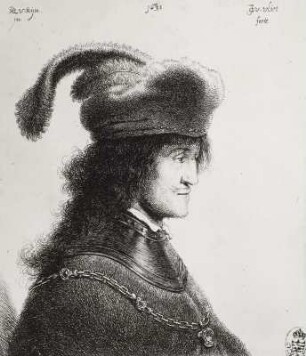Mann mit Barett