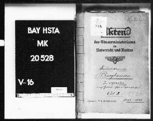 Erziehungsanstalten für Knaben: Burghausen: Die Errichtung eines Erziehungsinstituts für Studierende. Organisation.