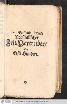 Das Erste Hundert