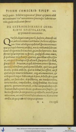 De Extraordinariis Generibus Epistolarum