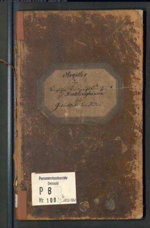 Zivilstandsregister der Juden der Kreisgerichtskommission I Recklinghausen mit Recklinghausen (G 1852-1861) (Gemeinde: Recklinghausen, Stadt)