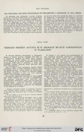 Nieznany portret Augusta III w zbiorach Muzeum Narodowego w Warszawie