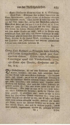 Principia iuris feudalis, praesertim Longobardici, quod per Germaniam obtinet. Ed.III. et auct.