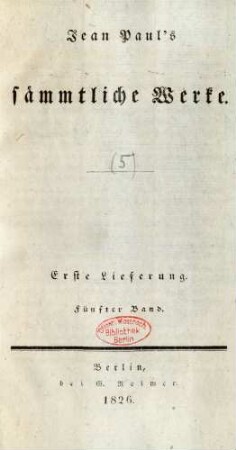 Bd. 5 = Lfg. 1, Bd. 5, Bändchen 1: Grönländische Prozesse oder satirische Skizzen. Erstes Bändchen