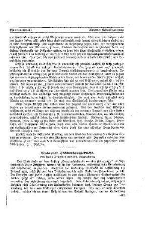 Moderner Erdkundeunterricht