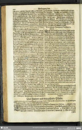 Außlegung des hundert und dreyzehenden Psalms