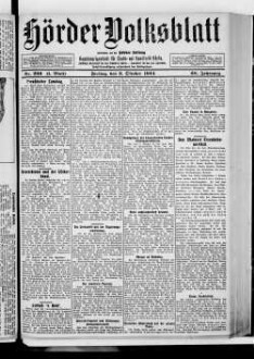 Hörder Volksblatt. 1884-1934