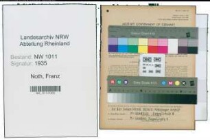 Entnazifizierung Franz Noth , geb. 07.08.1911 (Maler)