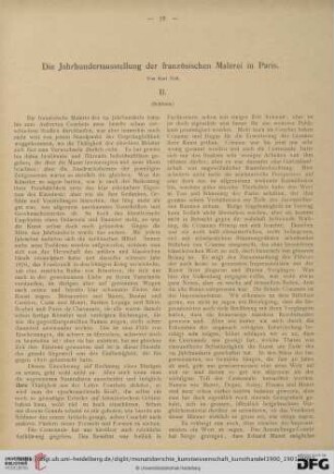 Die Jahrhundertausstellung der französischen Malerei in Paris, 2