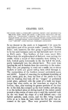 CHAPTER XXV. - The Golden Horn - A Fortnight's Earnings - Devil's Dust - Quarters for the Night.