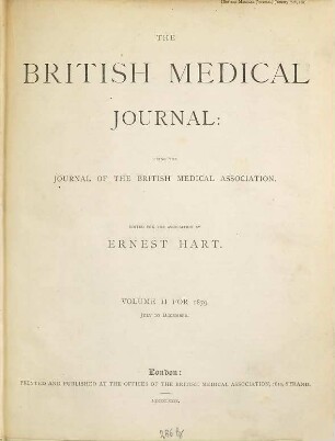 British medical journal : BMJ. 1879, 1879, Vol. 2