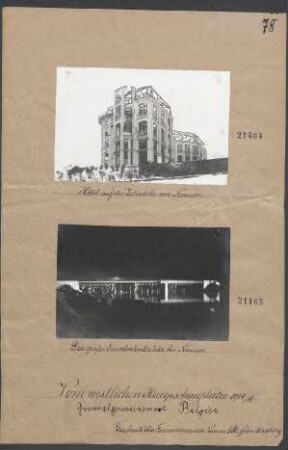 Die große Eisenbahnbrücke bei Namur