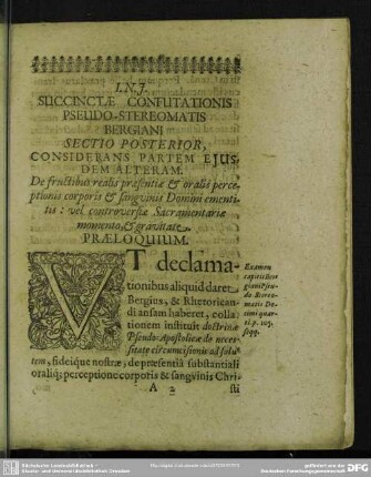 Praeloquium