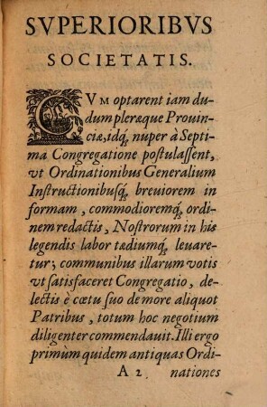 Ordinationes Praepositorvm Generalivm, Commvnes toti Societati : Avctoritate Septimae Congregationis Generalis contractae