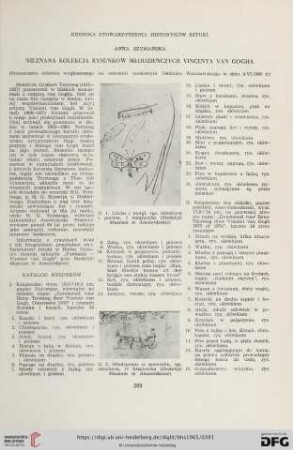 Nieznana kolekcja rysunków młodzieńczych Vincenta van Gogha : (Streszczenie referatu wygłoszonego na zebraniu naukowym Oddziału Warzawskiego w dniu 9.VI.1965 r.)