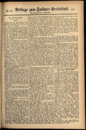 Zweite Ausgabe vom Donnerstag, den 05. Dezember 1901.