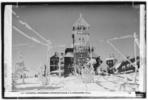 Oberwiesenthal. Unterkunftshaus an dem Fichtelberg (1214 Meter)