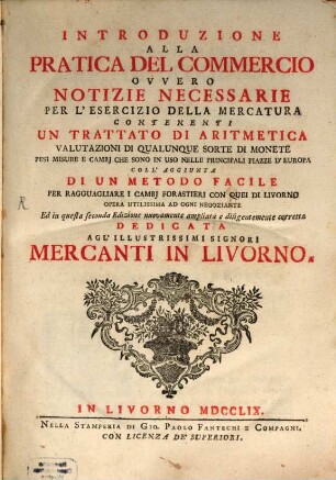 Introduzione alla Pratica del Commercio