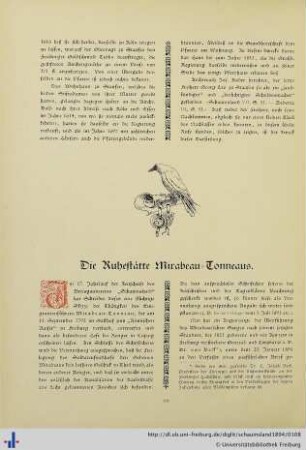 Die Ruhestätte Mirabeau-Tonneaus.