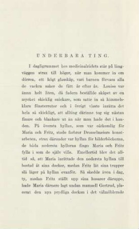 Underbara ting