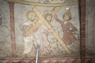 Gemäldezyklus der Heilsgeschichte — Szenen aus dem Marienleben, der Passion und dem Wirken Christi — Die Begegnung Christi mit der Samariterin und Kreuztragungsszene