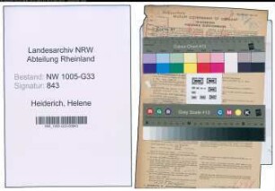 Entnazifizierung Helene Heiderich , geb. 20.05.1901 (Lehrerin)
