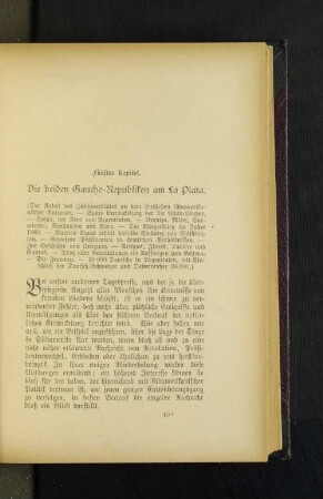 Fünftes Kapitel. Die beiden Gaucho-Republiken am La Plata.