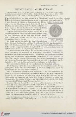 Bickenbach und Hartenau