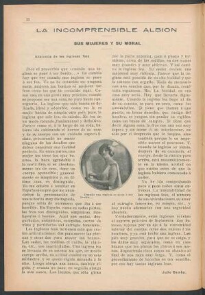 La incomprensible Albion - Sus mujeres y su moral