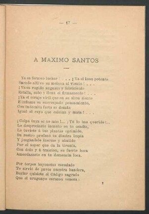 A Máximo Santos
