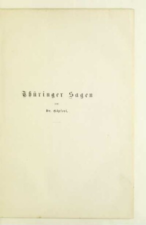 Thüringer Sagen