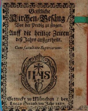 Geistliche Kirchengesänge