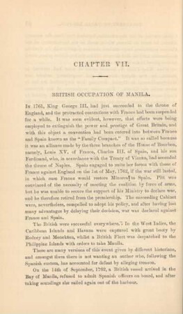 Chapter VII. British occupation of Manila