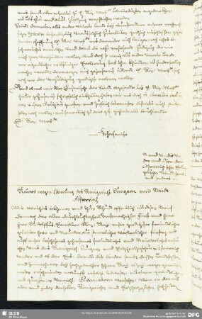 [Faszikel 62: Schreiben Matthiasʼ von Habsburg, die Abtretung des Königreichs Ungarn und des Erzherzogtums Österreich betreffend, 25. Juni 1608]