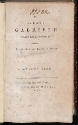 2: Die schöne Gabriele Geliebte König Heinrichs IV.. Zweiter Band